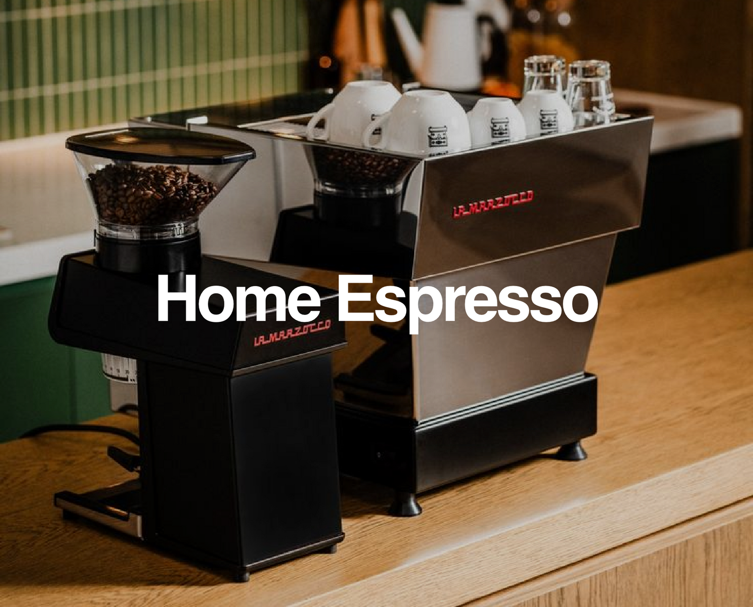 Home Espresso machine on top of a counter top from Coffee Machine Depot